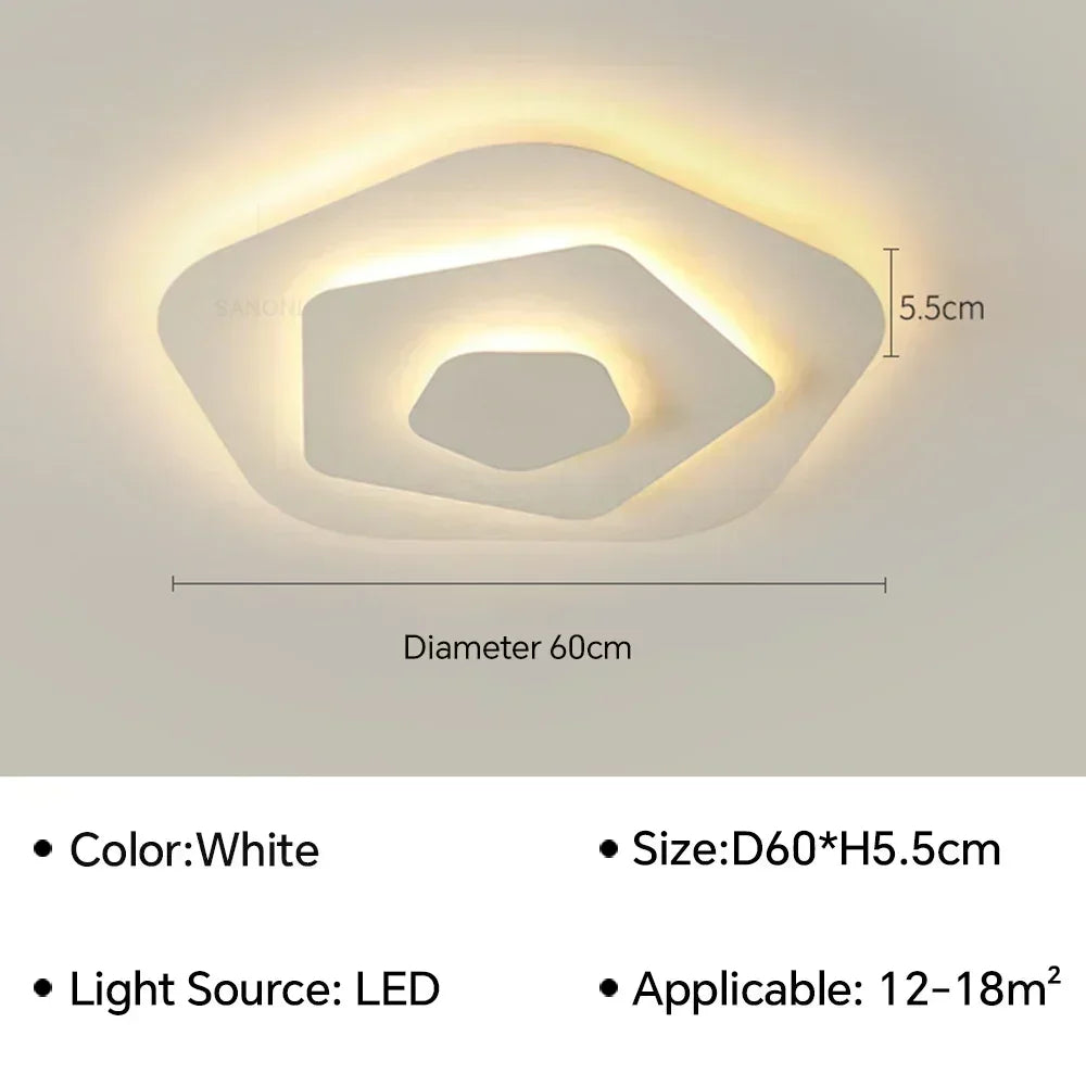 Modern LED Ceiling Light for Living Room, Dining Room, Kids Room, Study, and Hallway Home Decor