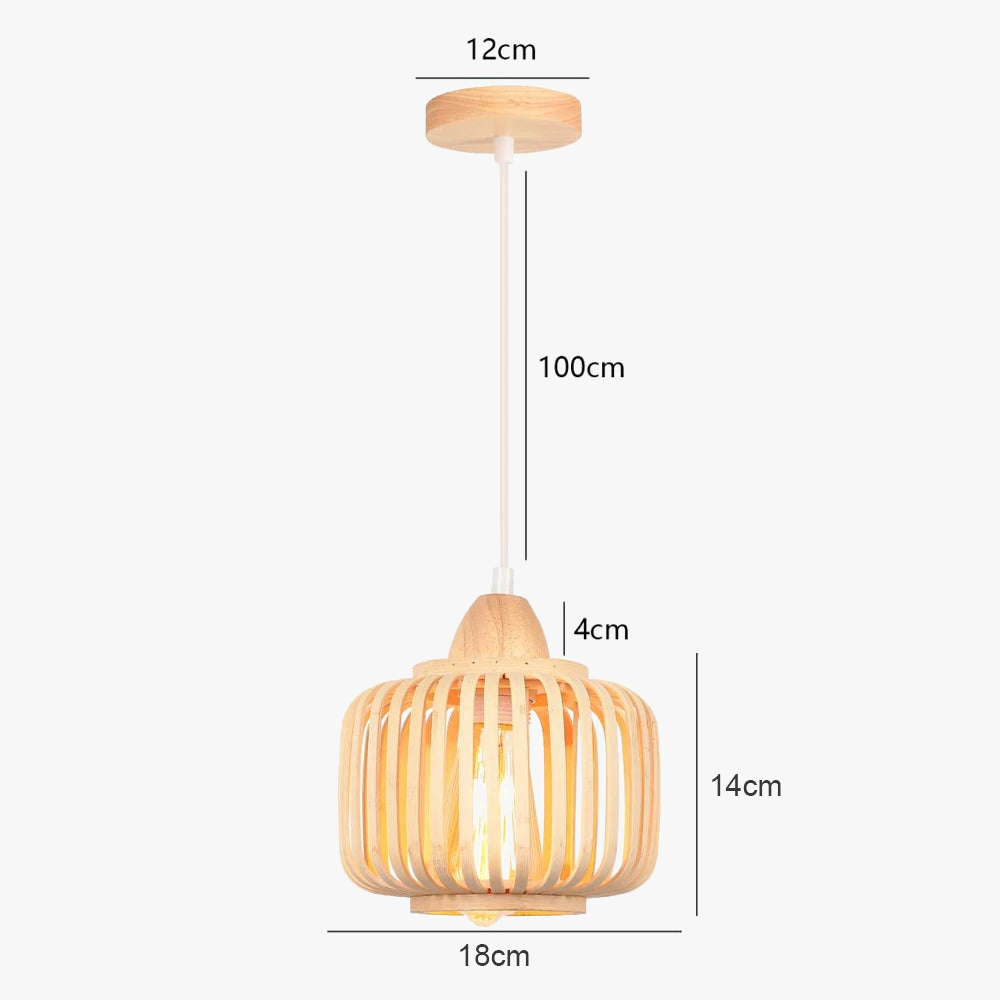 Handwoven Bamboo Ceiling Light for Creative Decor