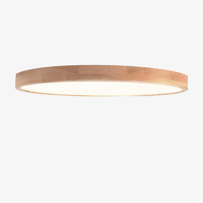 Ultra-Thin Round LED Wood Ceiling Light