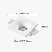 Recessed GU10 LED Downlight - Borderless Anti-Glare for Living Room, Bedroom, and Hallway