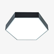 Black Hexagon LED Ceiling Light