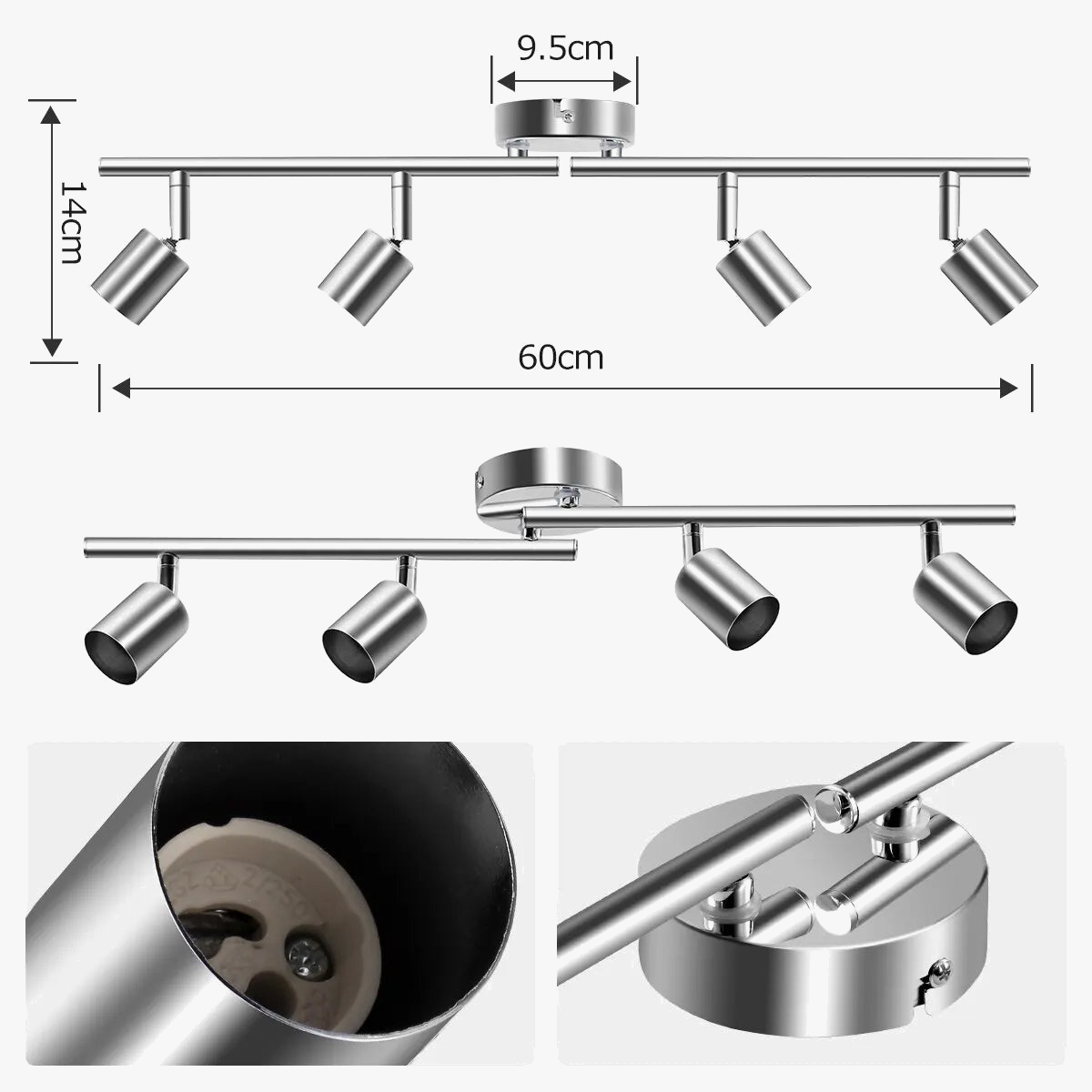 Adjustable Multi-Angle LED Ceiling Light