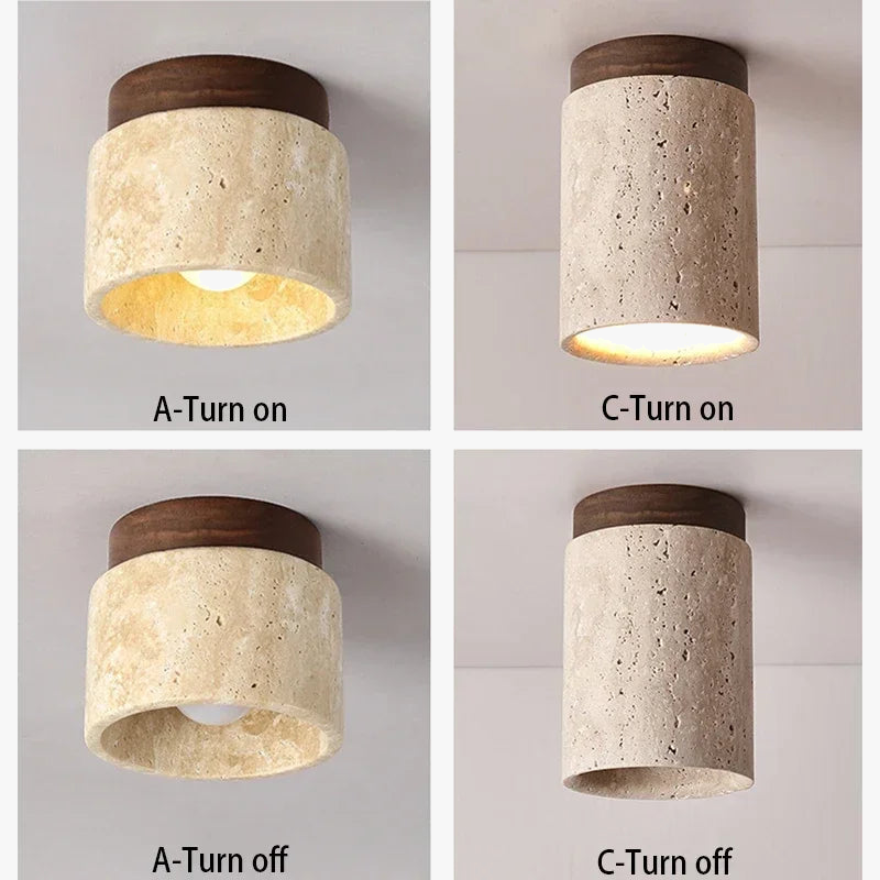Modern Marble LED Ceiling Light for Entrance Decor