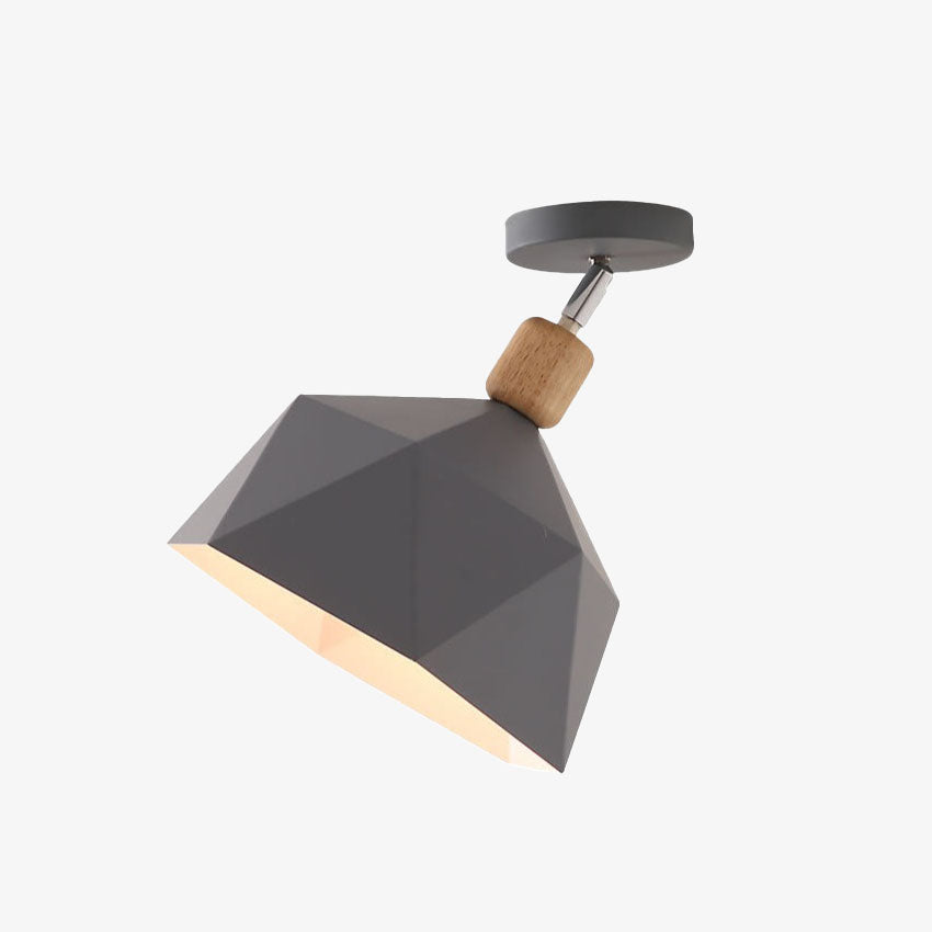 Modern LED Ceiling Light with Metal Shade - Garino