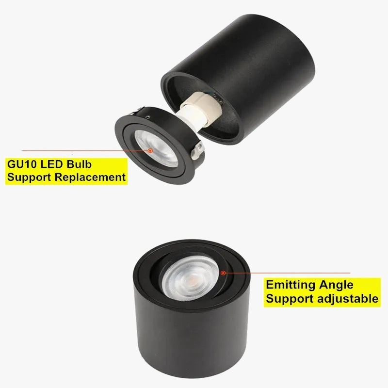 Surface Mounted Ceiling Light with GU10 Bulb 9W 12W 15W