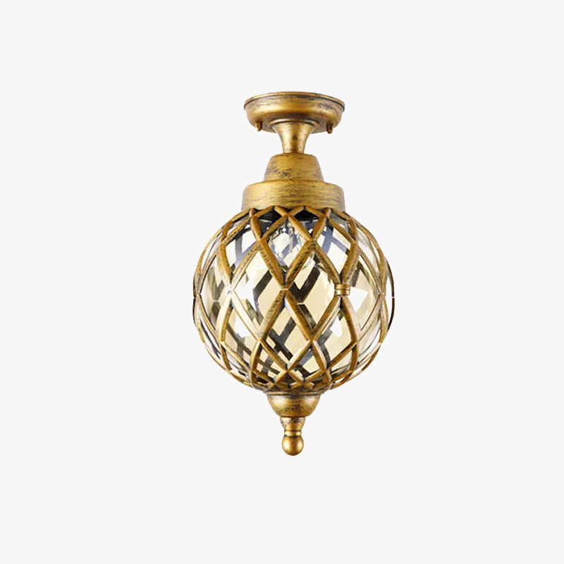 Waterproof Retro Outdoor Ceiling Light - European American Style for Outdoor Spaces