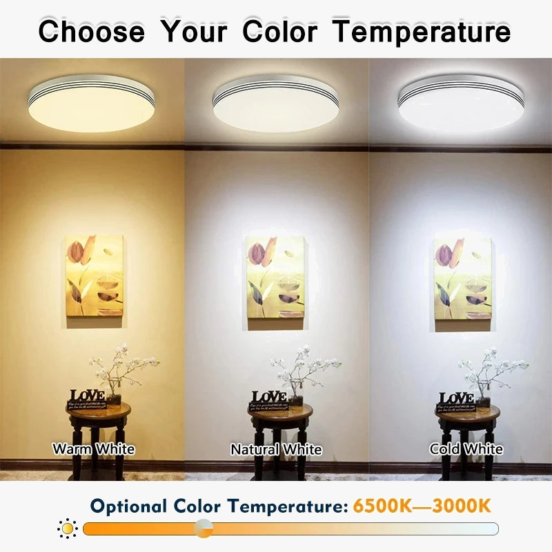 Ultra-Slim Modern LED Round Ceiling Light for Indoor Lighting