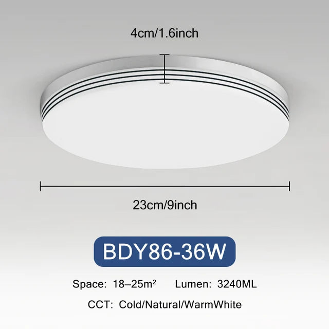 Ultra-Slim Modern LED Round Ceiling Light for Indoor Lighting
