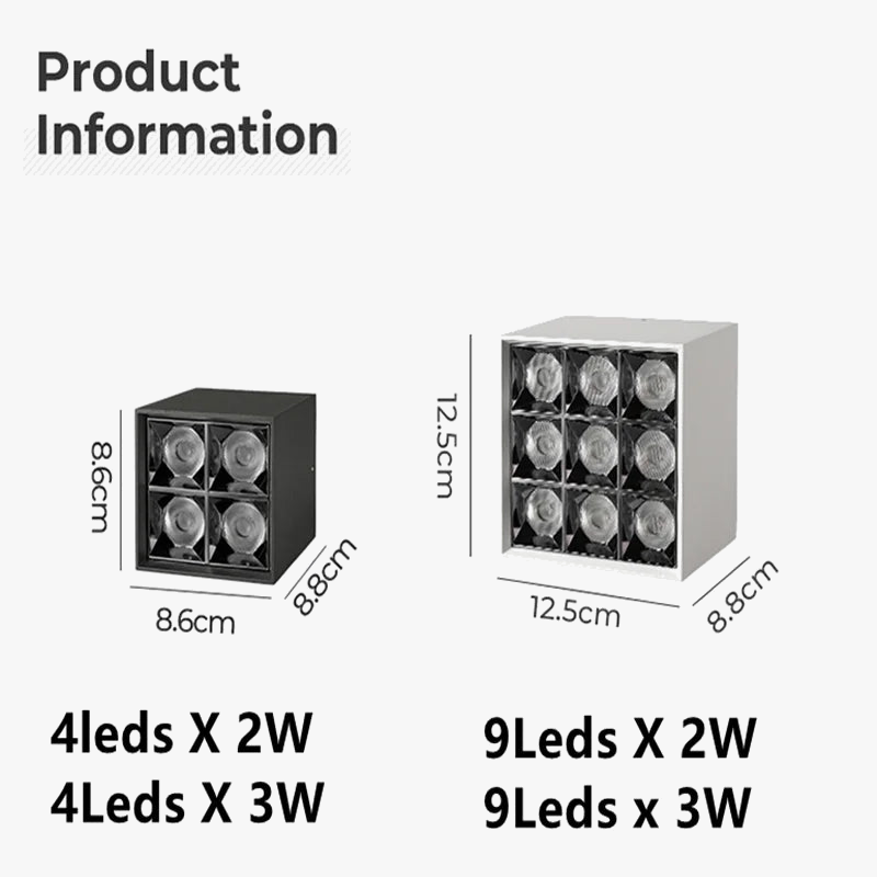 Adjustable LED COB Surface-Mounted Spot Light