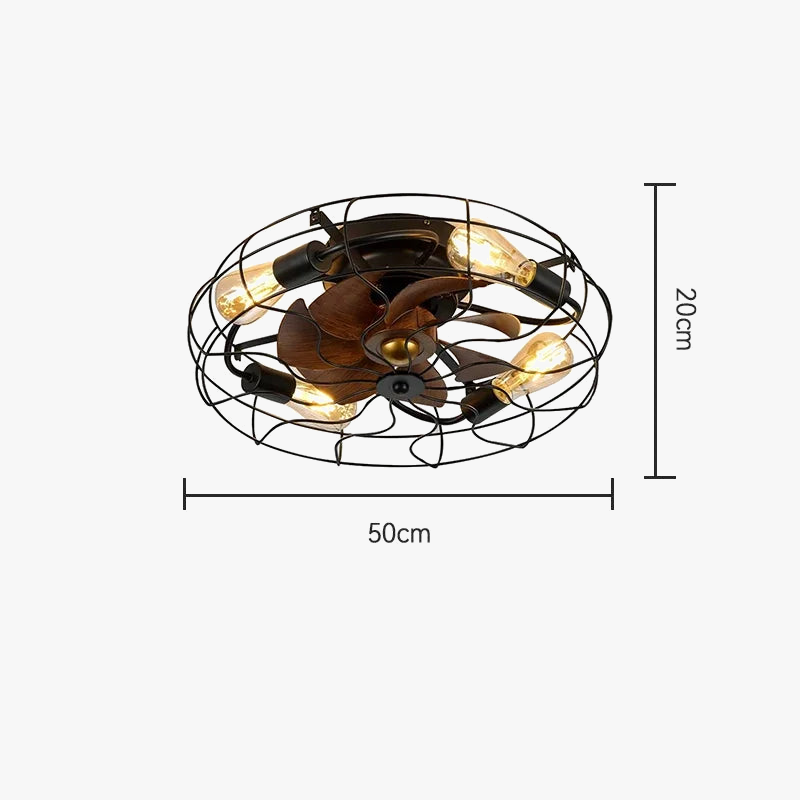 Ceiling Fan Light Fixture with Remote Control
