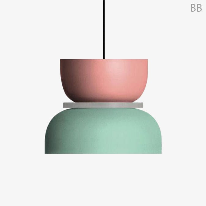 Playful Shaped Colored Suspension Light Green Norenza