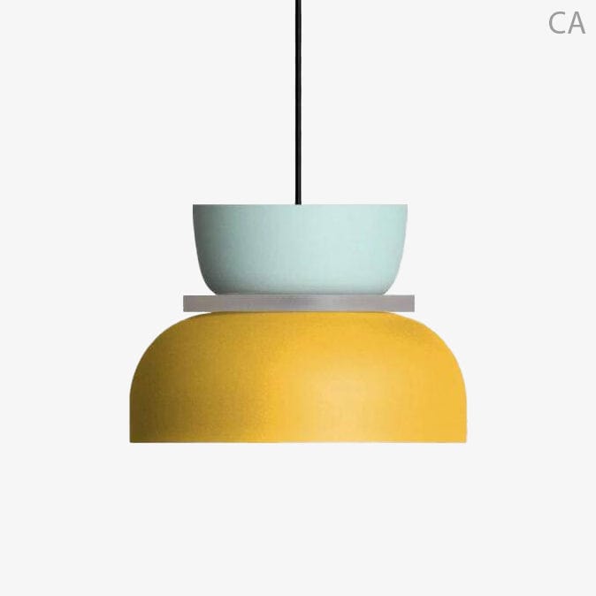 Playful Shaped Colored Suspension Light Yellow Norenza