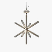 Postmodern Glass Rod LED Chandelier for Dining & Living Spaces Style G Norenza