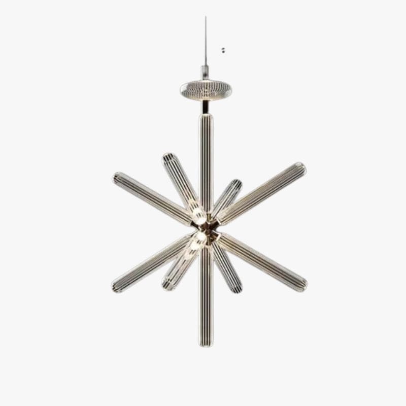 Postmodern Glass Rod LED Chandelier for Dining & Living Spaces Style G Norenza