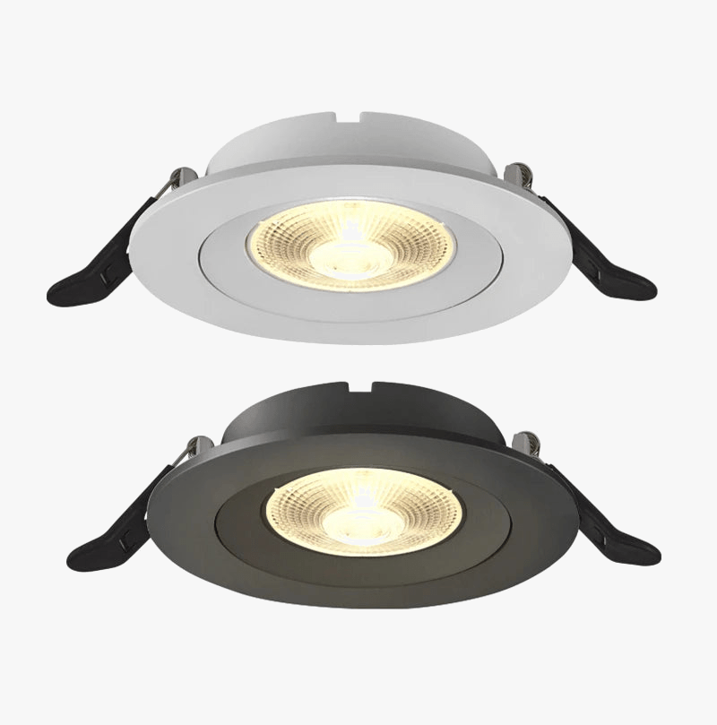 Premium COB LED Recessed Round Downlights for Home Interiors White Norenza