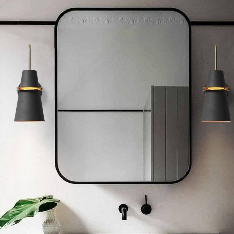 Retro Colored Metal Cone LED Wall Sconce