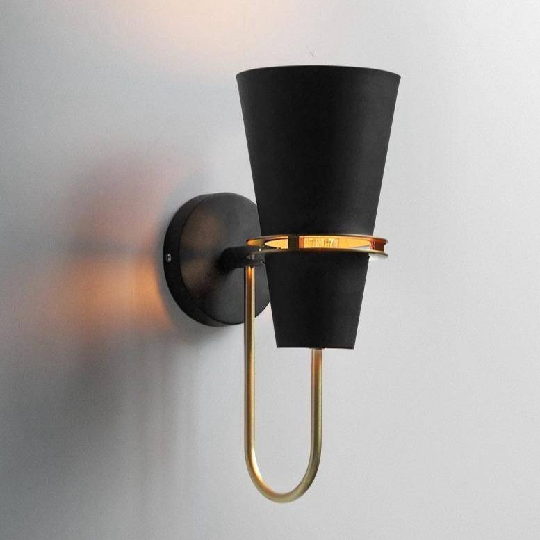 Retro Colored Metal Cone LED Wall Sconce