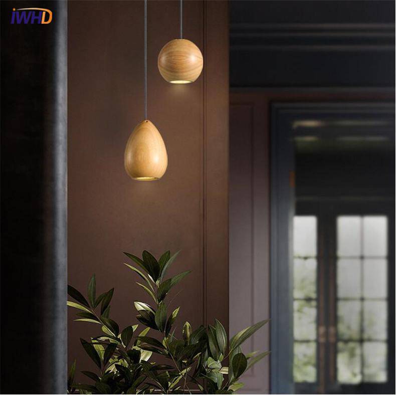 Vintage Wooden LED Pendant Light Design