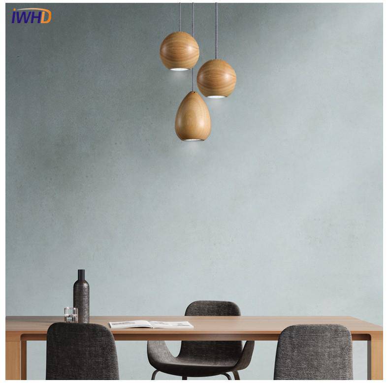 Vintage Wooden LED Pendant Light Design