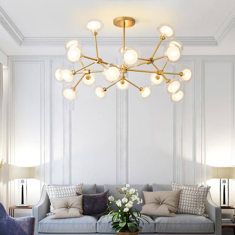 Modern LED Branch Design Glass Pendant Light