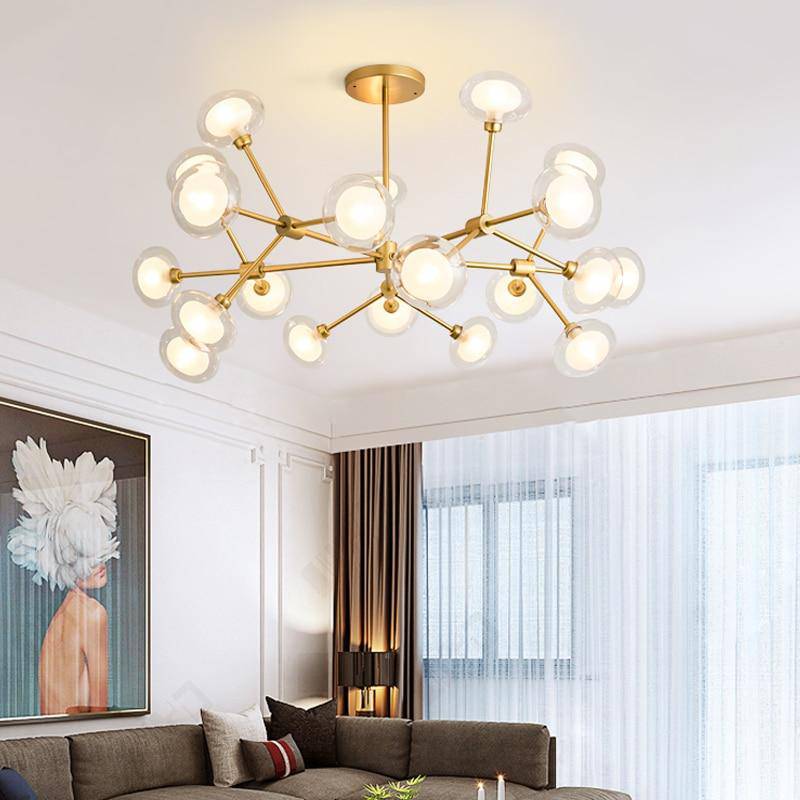 Modern LED Branch Design Glass Pendant Light