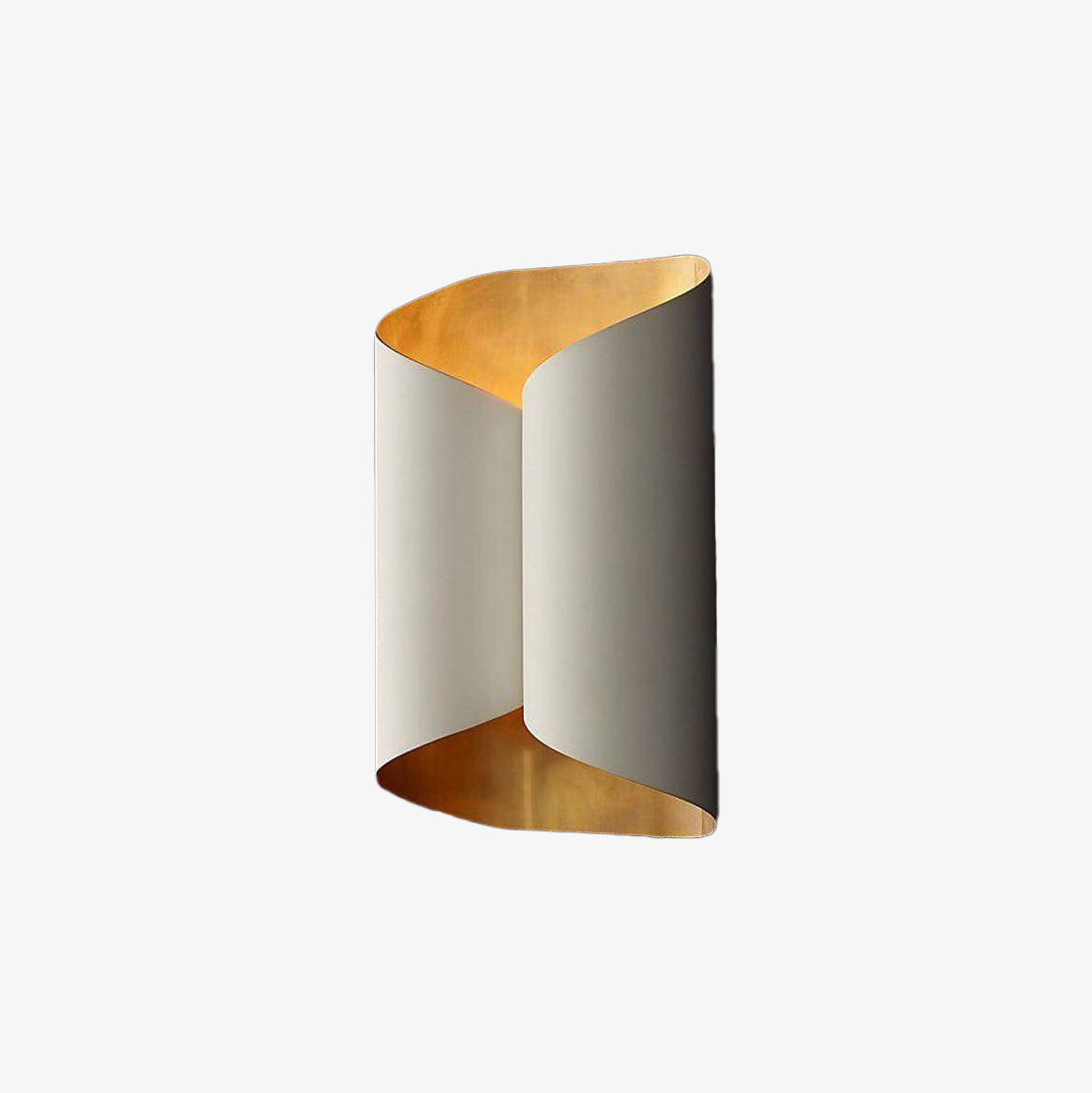 Black and Gold Wrapped Wall Sconce Art
