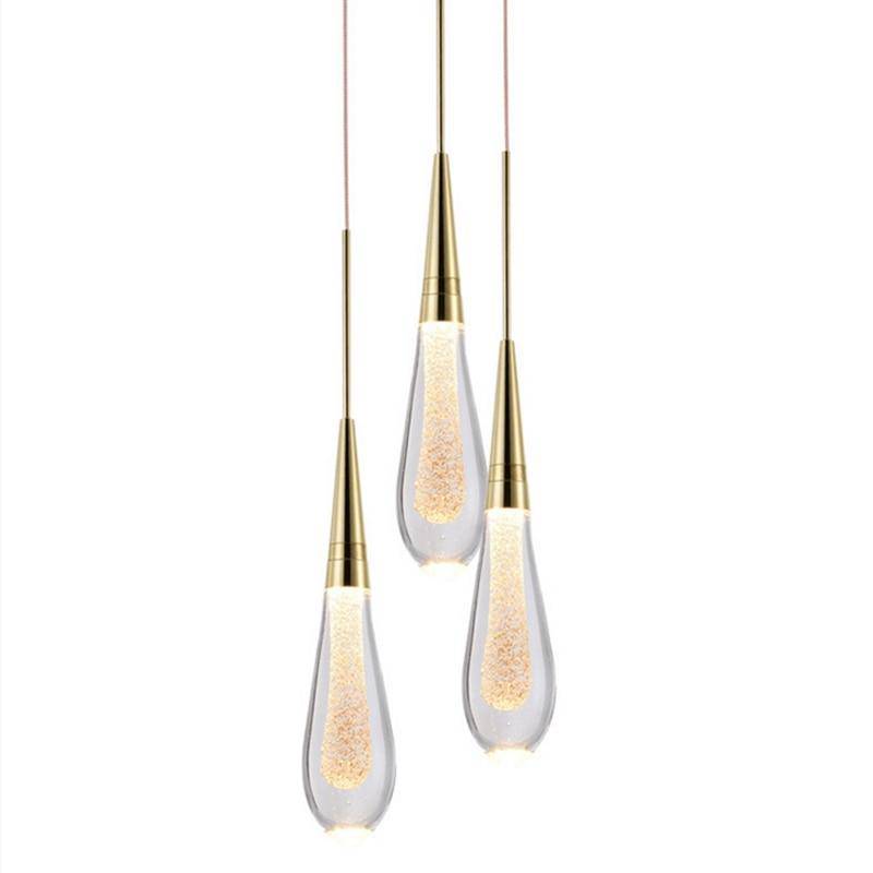 Luxury Crystal Glass LED Suspension Light