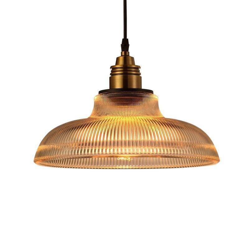 Retro Style Round Shade LED Suspension Light - Tequio