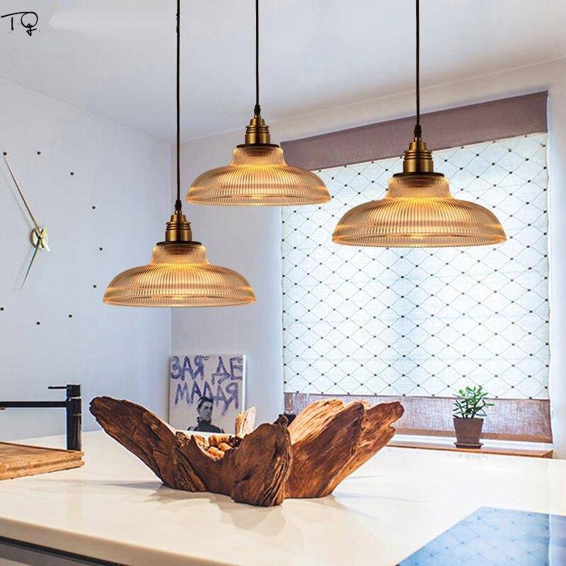 Retro Style Round Shade LED Suspension Light - Tequio