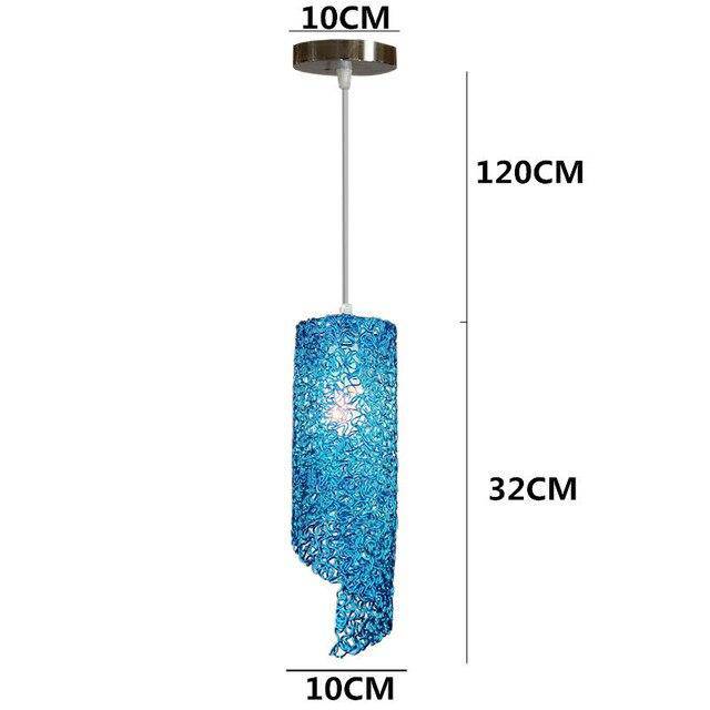 Colorful Cylindrical LED Pendant Light for Home