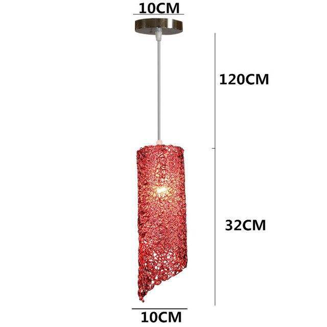 Colorful Cylindrical LED Pendant Light for Home