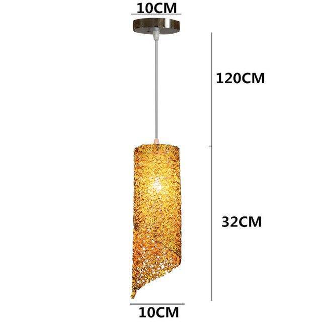 Colorful Cylindrical LED Pendant Light for Home
