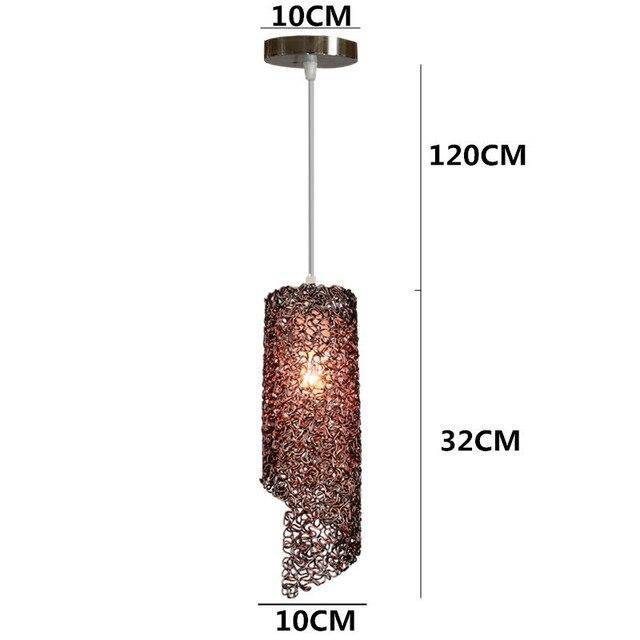 Colorful Cylindrical LED Pendant Light for Home
