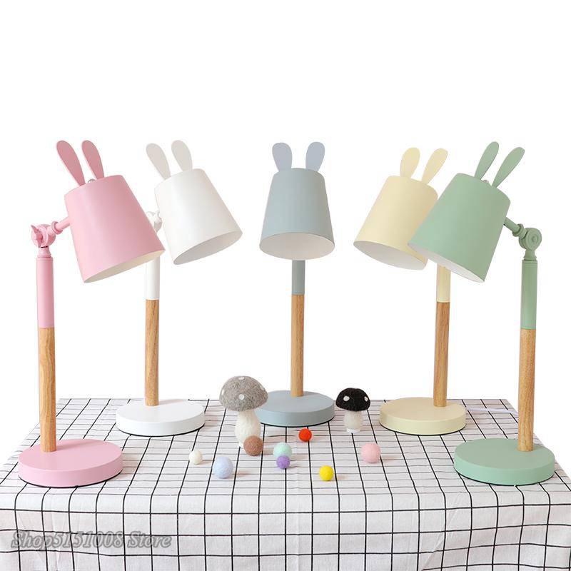 Colorful Rabbit Ears Desk or Nightstand Lamp
