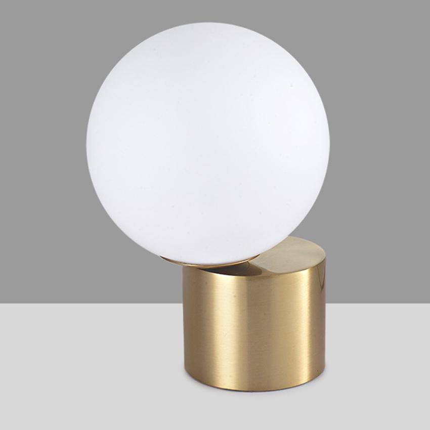 Modern Gold Base Glass Ball Table Lamp