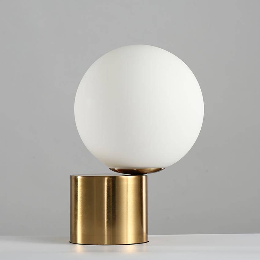 Modern Gold Base Glass Ball Table Lamp