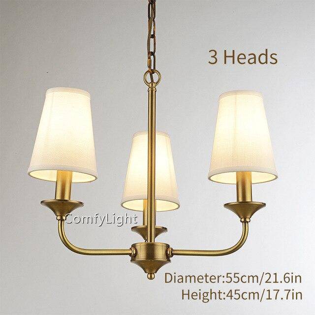 Gold Chandelier with Royal Shades