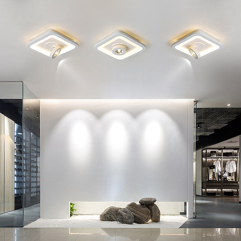 Wrenn Adjustable LED Ceiling Light with Base Spotlight