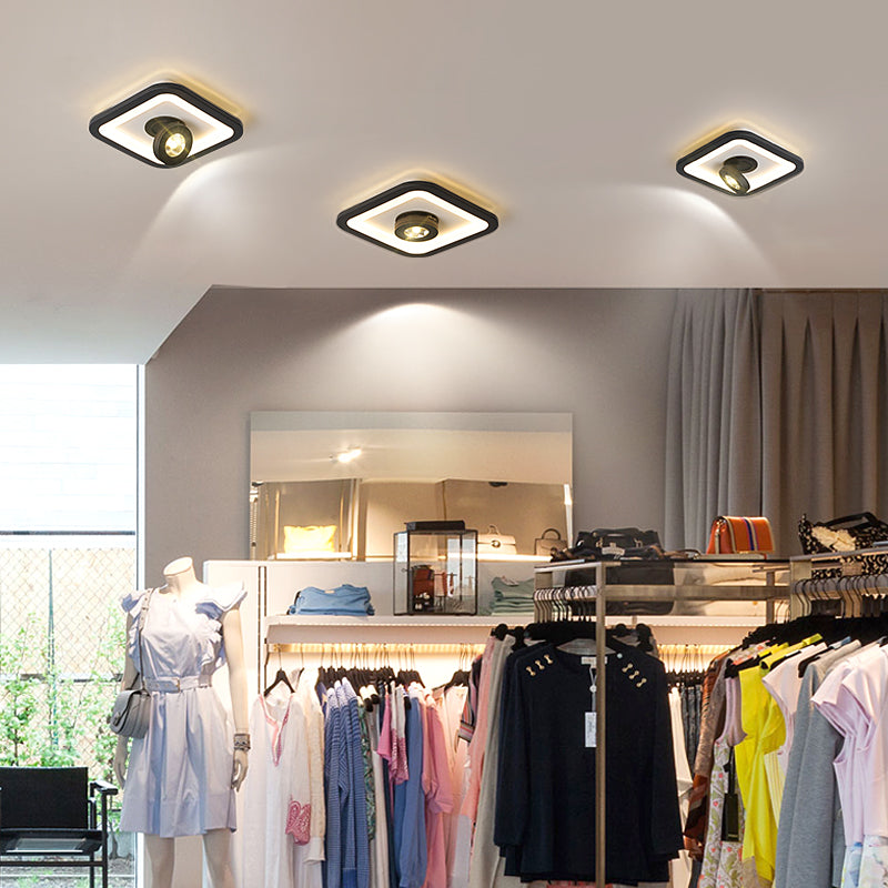 Wrenn Adjustable LED Ceiling Light with Base Spotlight
