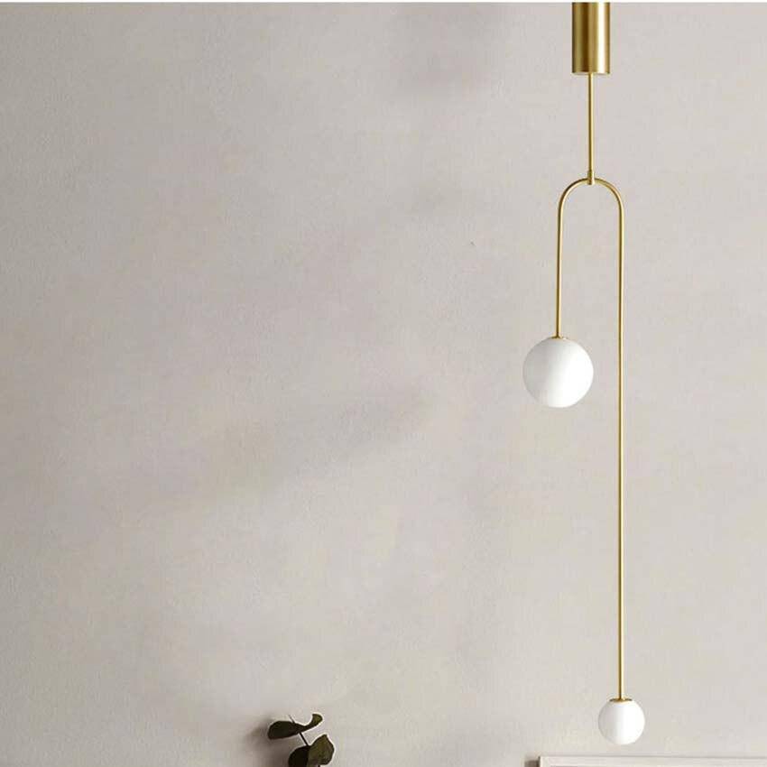Metal Suspension Design LED Light with Double Glass Sphere Fly