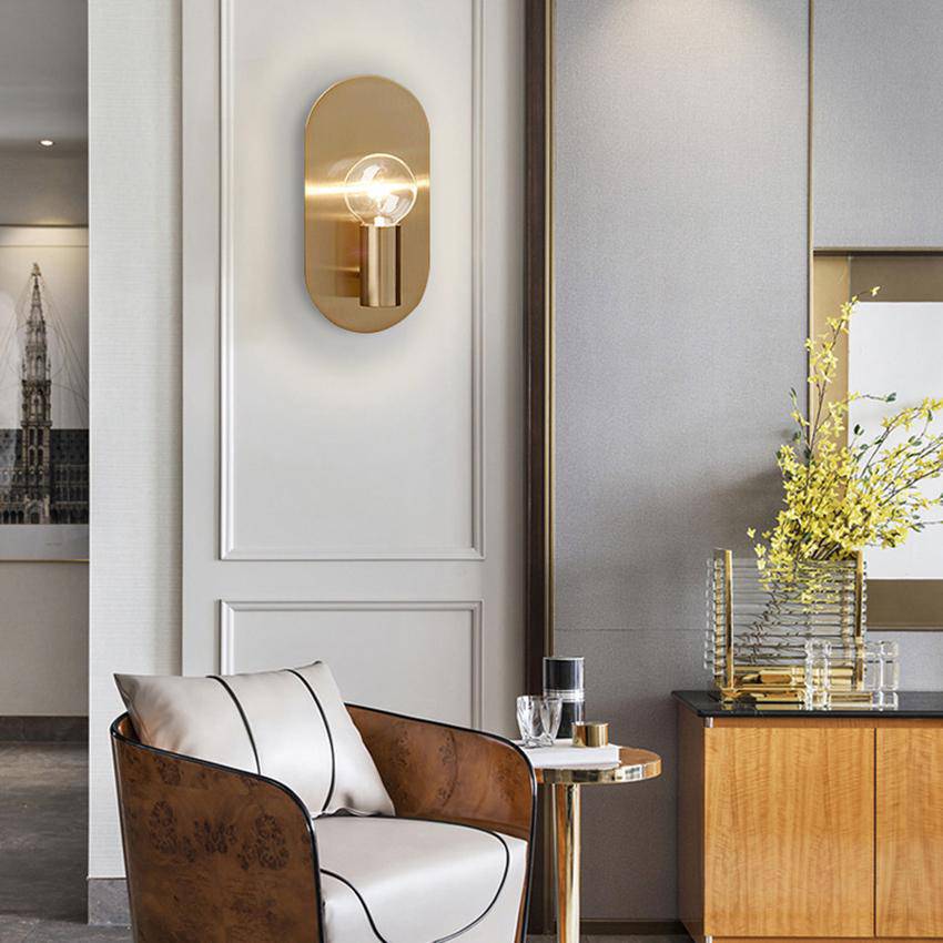 Minimalist Gold Wall Sconce