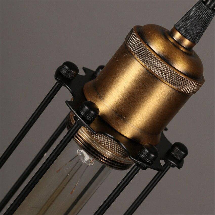 Vintage Industrial Cage Pendant Light