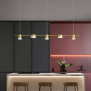 Luxury Metal LED Pendant Light - Sleek Long Design