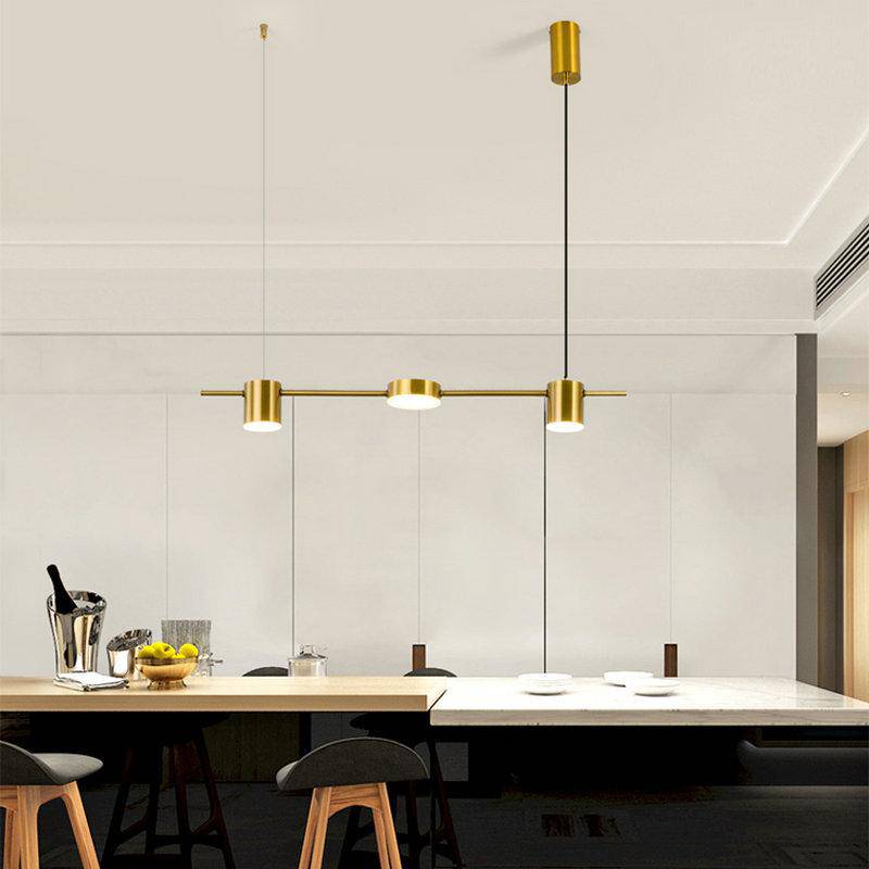 Luxury Metal LED Pendant Light - Sleek Long Design