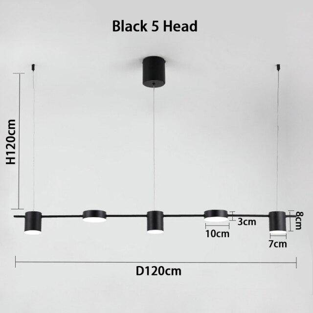Luxury Metal LED Pendant Light - Sleek Long Design