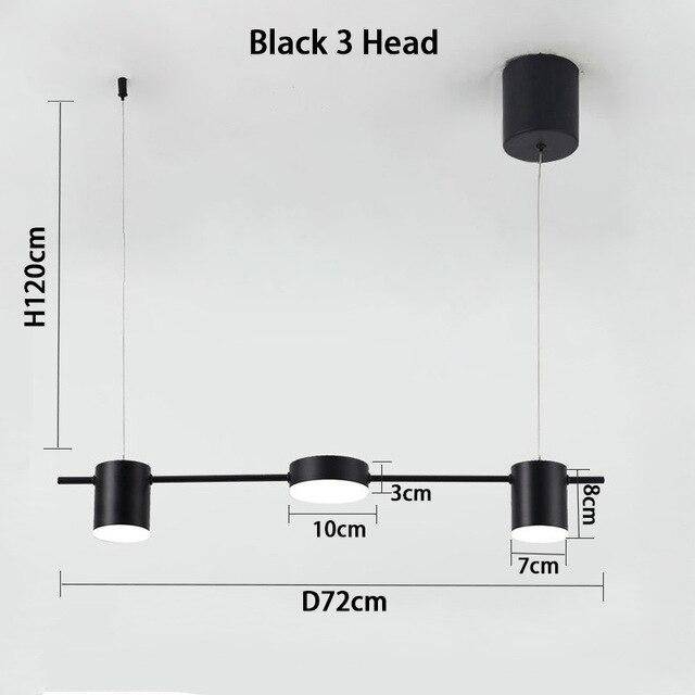 Luxury Metal LED Pendant Light - Sleek Long Design
