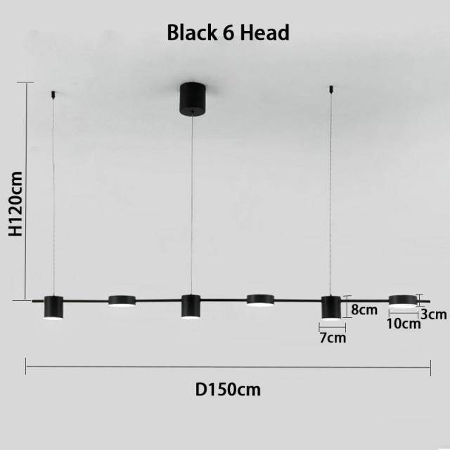 Luxury Metal LED Pendant Light - Sleek Long Design