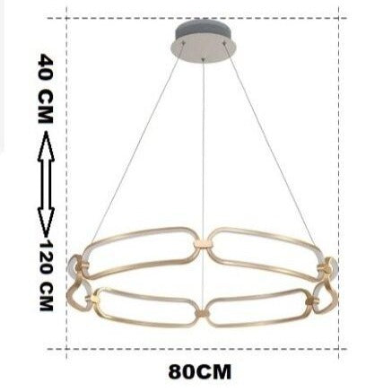 Gold LED Ring Pendant Light Design - Pavia