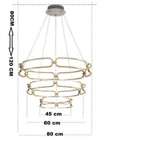 Gold LED Ring Pendant Light Design - Pavia
