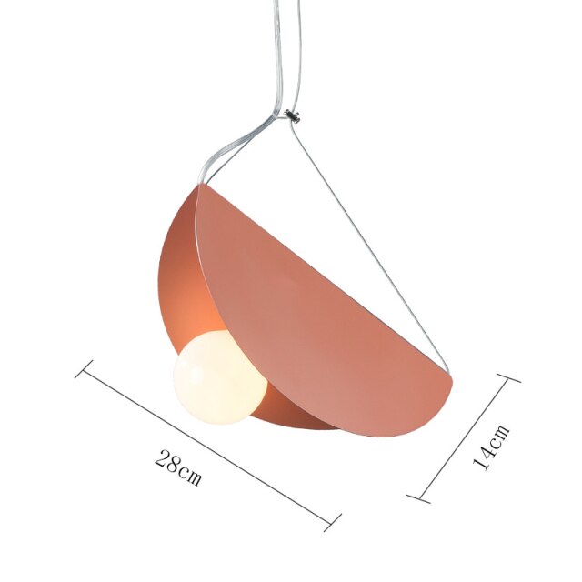 Modern Flat and Folded Circular LED Pendant Light Kaia